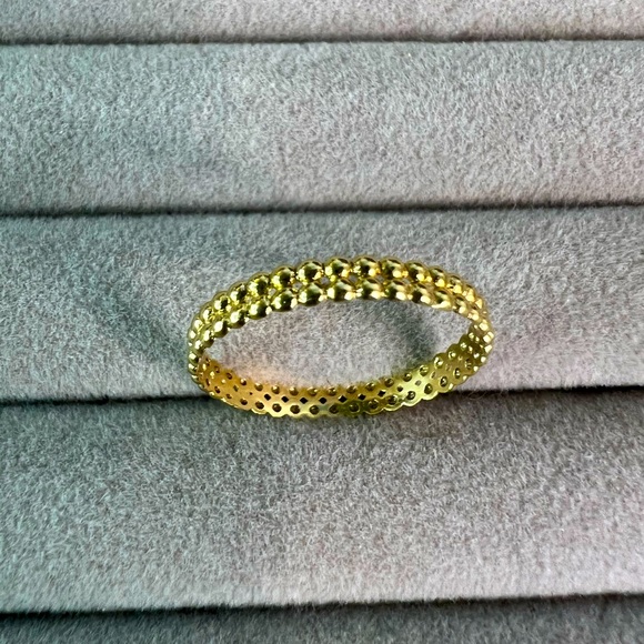 Jewelry - ‼️Sale‼️ 18K Real Gold Bubble Ring Size 7